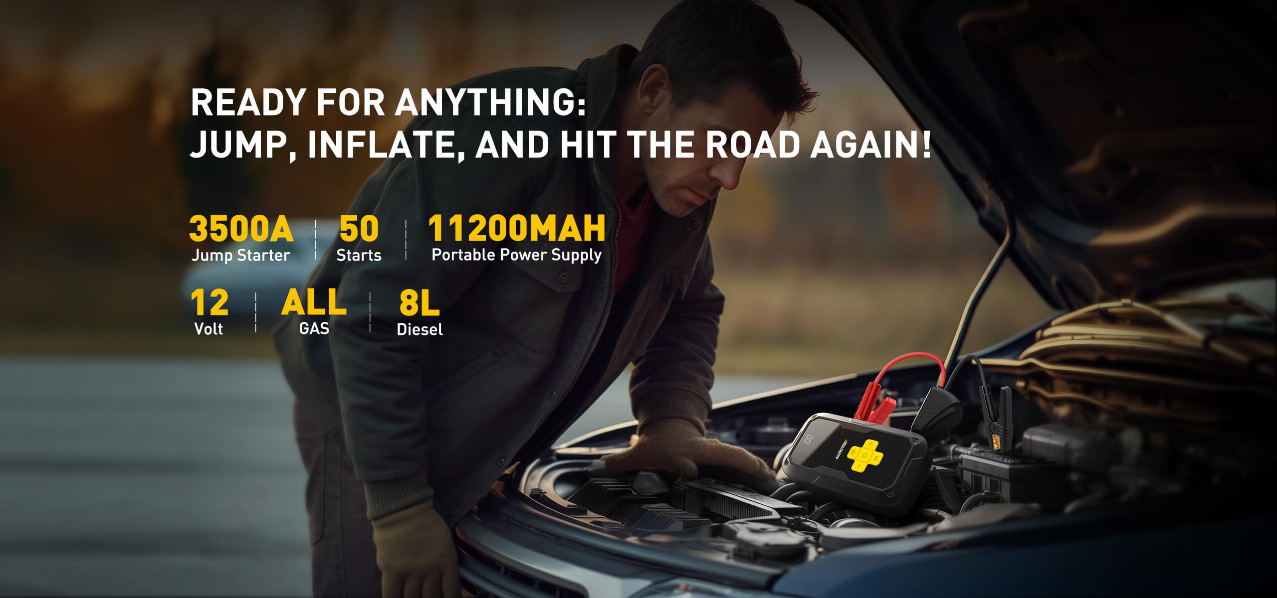 AJ01 Portable 3500Amp Jump Starter