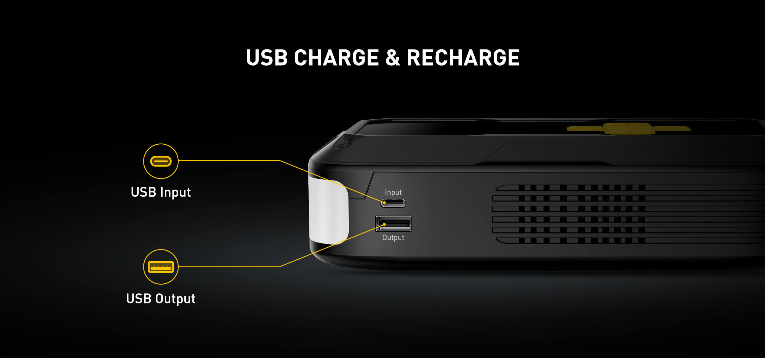 USB CHARGE & RECHARGE