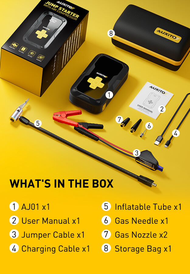 AJ01 Jum Starter with Air Compressor box