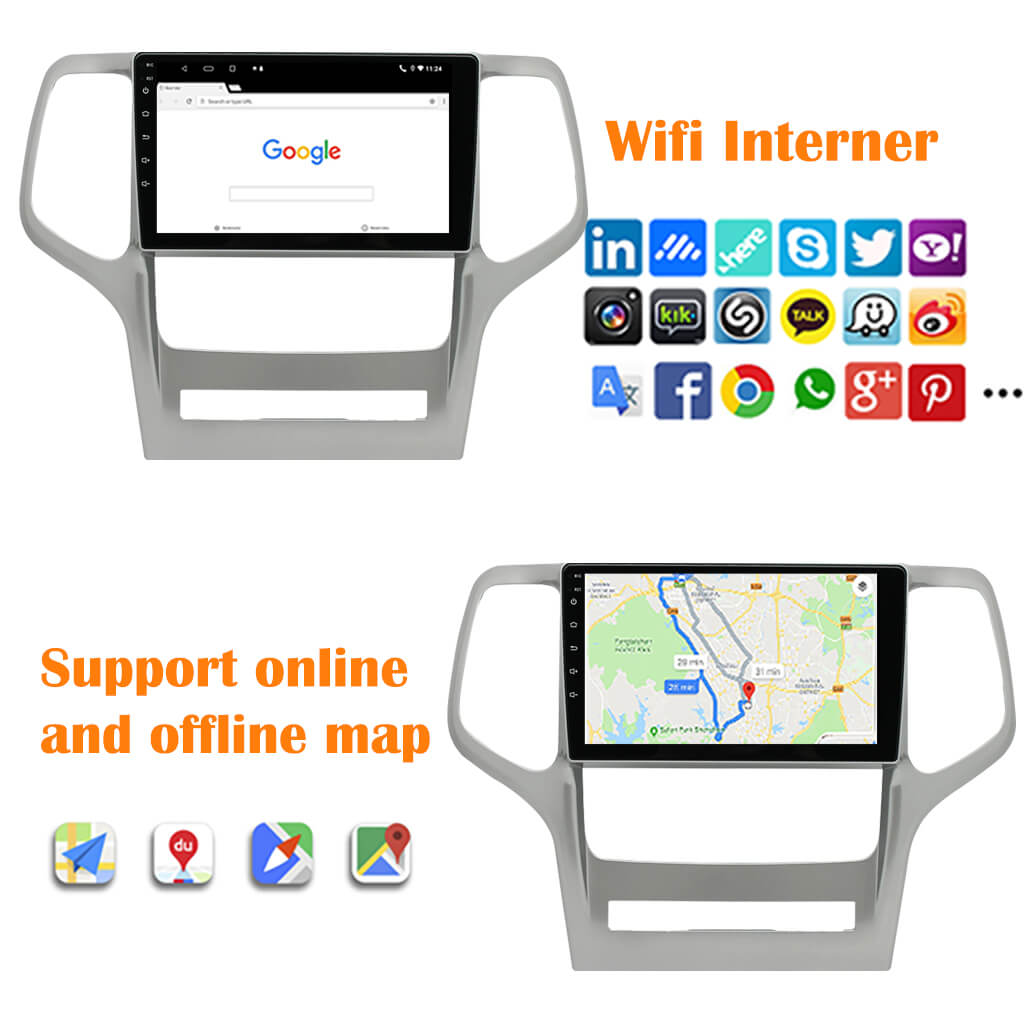 Jeep Grand Cherokee  2008-2013 wifi + navigation